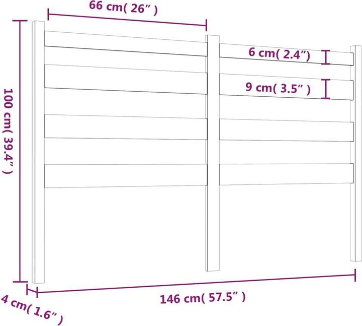 Actual product image VidaXL Bonar (146 x 4 x 100 cm)