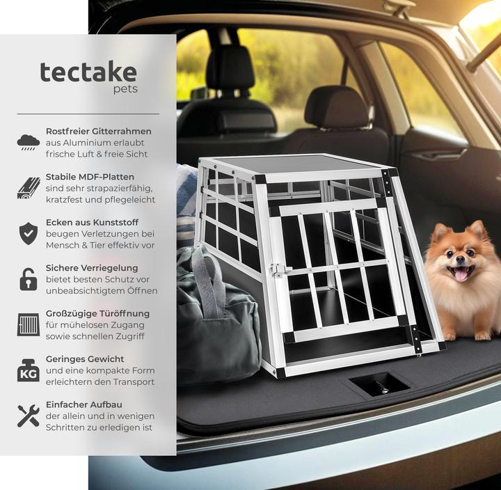 Produktbild tectake Hundetransportbox (Hund, Sicherheitsverschluss)