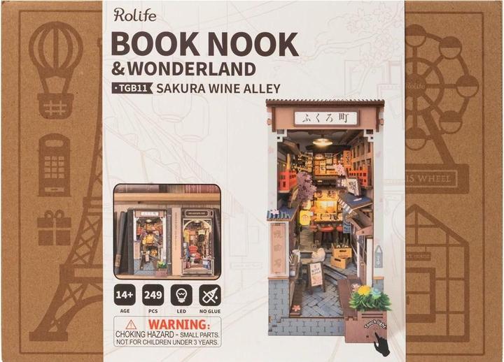 Image du produit Robotime Bausatz Sakura's Weinstrasse, Modell Art: Book Nook