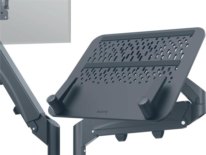 Produktbild Leitz Ergo Platzsparender Dual Monitorarm mit Laptophalterung (Tisch, 32")