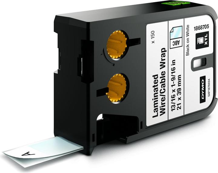 Produktbild Dymo XTL Etikett, Vinyl (3.50 cm, Schwarz)