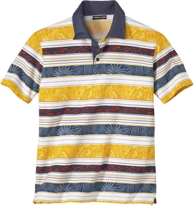 Produktbild Atlas For Men Gestreiftes Poloshirt Korinth (M)