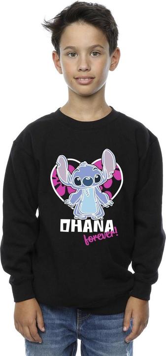 Actual product image Disney Boys Lilo And Stitch Ohana Forever Heart Sweatshirt (152, 158)
