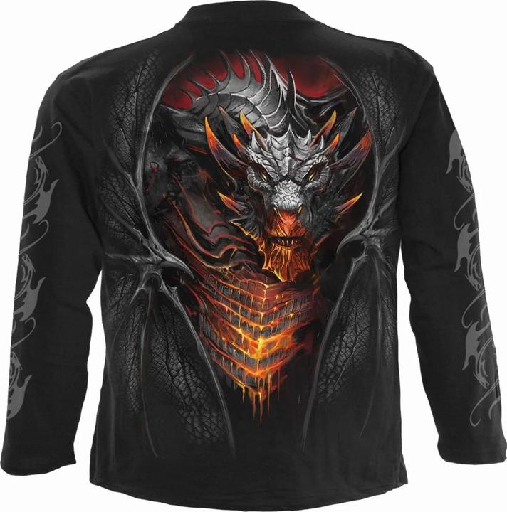 Actual product image Spiral Unisex Adult Draconis Long-Sleeved T-Shirt (L)