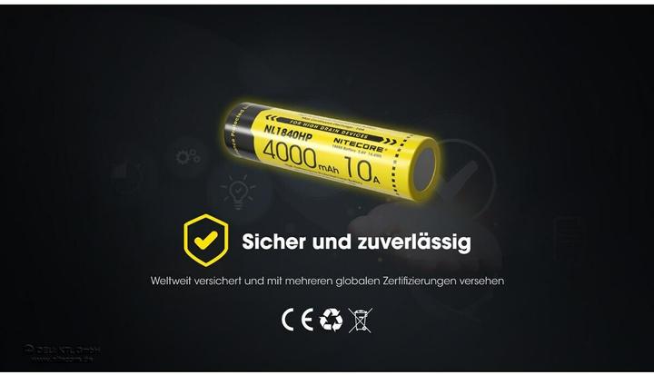 Actual product image Nitecore NL1840HP (1 pcs., 18650, 4000 mAh)