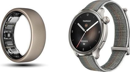 Actual product image Amazfit Helio Ring Size 8 Sport and (8, Titanium)