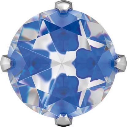 Actual product image Studex Sensitive Stud Earrings Tiffany Zirconia Neon Blue (Stainless steel)