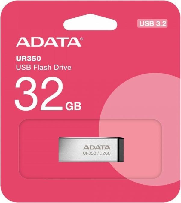 Produktbild Adata Pendrive UR350 USB3.2 Gen1 Metal black (32 GB, USB-A)