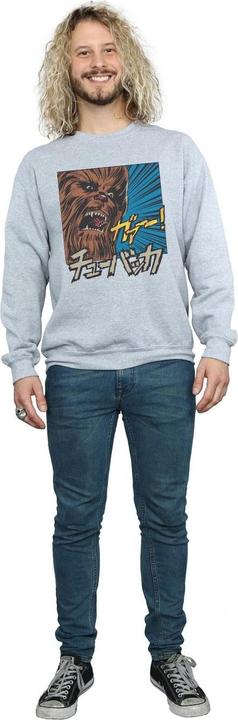 Actual product image Star Wars Mens Chewbacca Roar Pop Art Sweatshirt (XL)