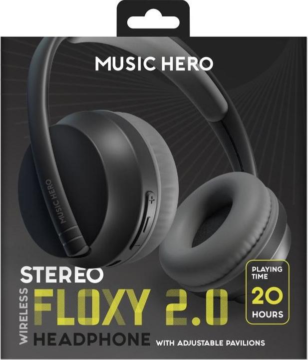 Actual product image SBS Music Hero SKIDUP over-ear black BT headset (20 h, Wireless)