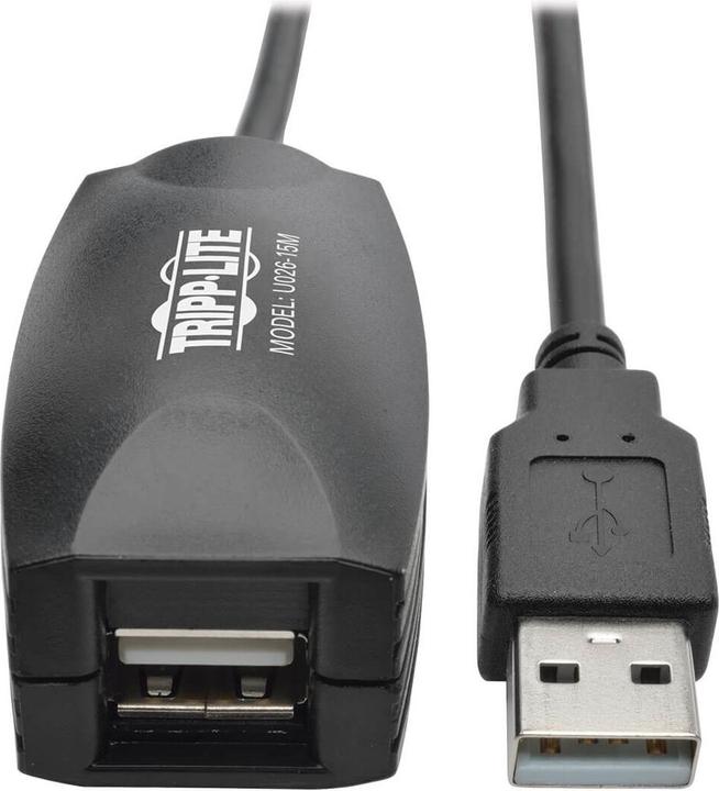 Actual product image Eaton USB 2.0 Active Extension Repeater Cable USB-A M/F 15M 49.21ft. (15 m, USB 2.0)