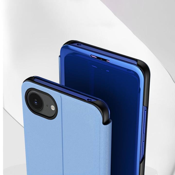 Produktbild Hurtel Back panel cover Clear View Case for iPhone 16e Flip Cover - Blue (Apple iPhone 16e)