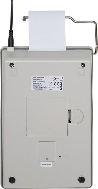 Actual product image Maul Calculator MPP32 Grey (Batteries, Electrical connection)