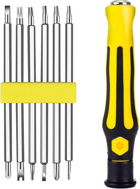 Produktbild König Design Präzisions Schraubendreher Set 6-tlg. Mini Schlitz und Kreuz Schraubenzieher (Vielzahn)