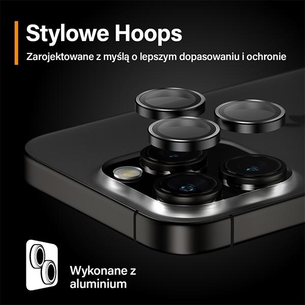 Immagine prodotto PanzerGlass Protezione dell'obiettivo della fotocamera Hoops (1 Pezzo/i, Apple iPhone 15 Pro Max, Apple iPhone 15 Pro)