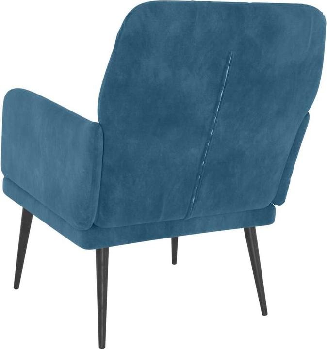 Immagine prodotto VidaXL Sessel Blau 62x79x79 cm Samt,Farbe: Blau,Material: Samt (100