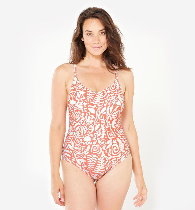 Actual product image Nabaiji Badeanzug Damen - Lila Poly rot (40, 42)