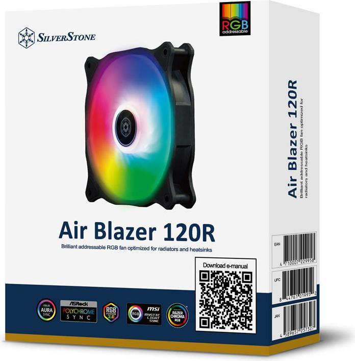 Actual product image Silverstone Air Blazer 120R fan, ARGB (120 mm, 1 x)