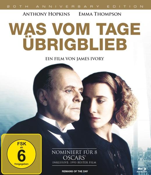 Produktbild Was vom Tage übrigblieb (Blu-ray, 1993, Spanisch, Englisch, Italienisch, Deutsch, Französisch)