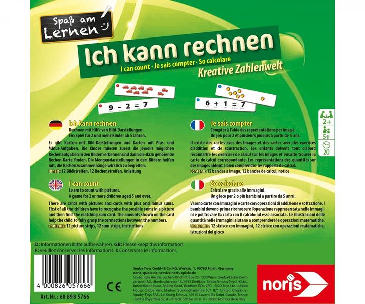 Produktbild Noris Ich kann rechnen (Deutsch, Französisch, Italienisch, Englisch)