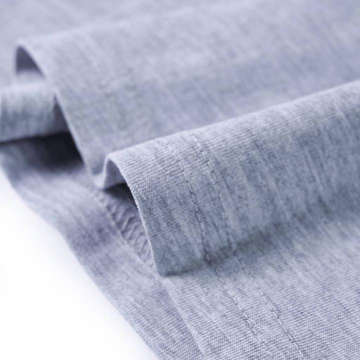 Actual product image VidaXL Children's long-sleeved shirt grey melange 104,Material: 95 (104)