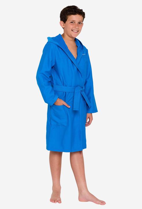 Image du produit Nabaiji Robe de bain microfibre compacte à capuche Kids' en bleu clair (140)