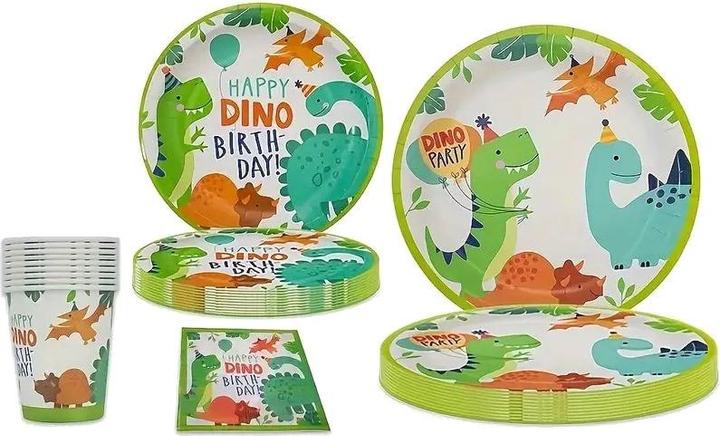 Produktbild ASMI 42-teiliges Party-Set Happy Dino