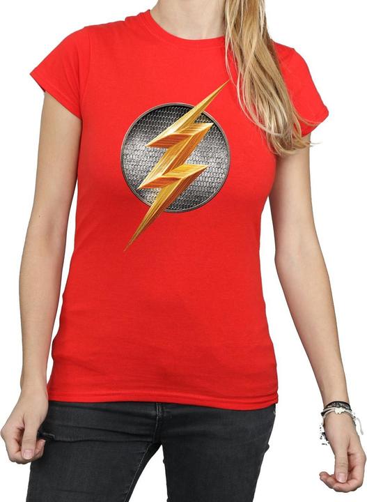 Image du produit The Flash T-shirt en coton avec logo pour femme/femme (XL)