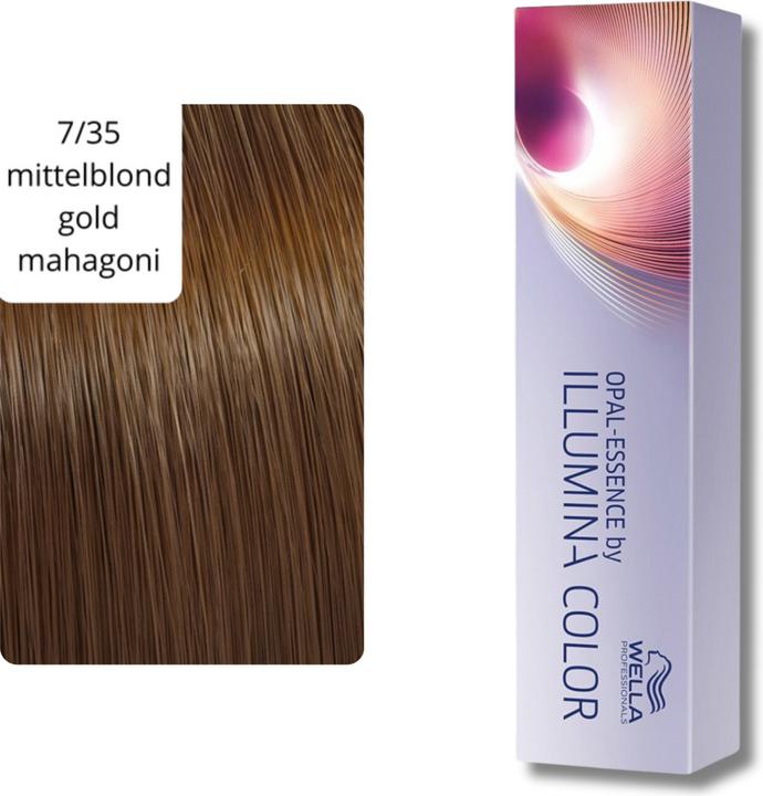 Actual product image Wella Illumina Color (7/35 medium blonde gold-mahogany)