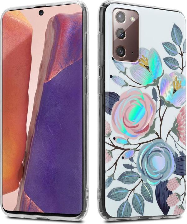 Actual product image Cadorabo IMD TPU Colorful Flowers & Leaves Cover (Samsung Galaxy Note 20)