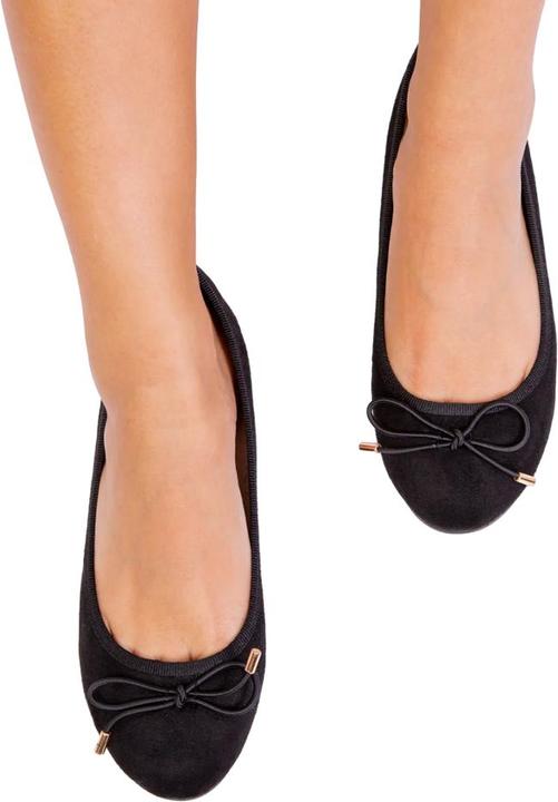 Actual product image Where's That From Womens/Ladies Bexley Suede Slip-on Flat Pumps (40)