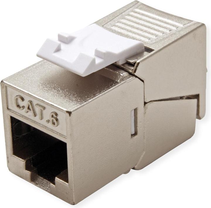 Produktbild Roline C6 Keystone STP180°,werkzeuglos (S/STP, CAT6, 0.04 m)