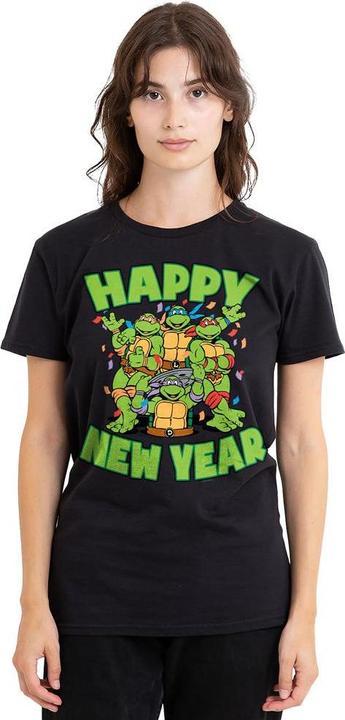 Actual product image Teenage Mutant NT Unisex Adult Group New Year T-Shirt (L)