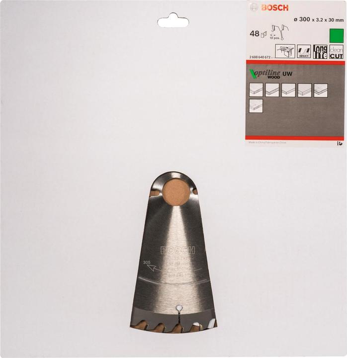 Productafbeelding Bosch Professional Zubehör Cirkelzaagblad Optiline Wood