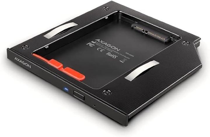Produktbild Axagon RSS-CD09 2.5 Zoll SSD/HDD Adapter für optisches Laufwerk, 9,5 mm, LED