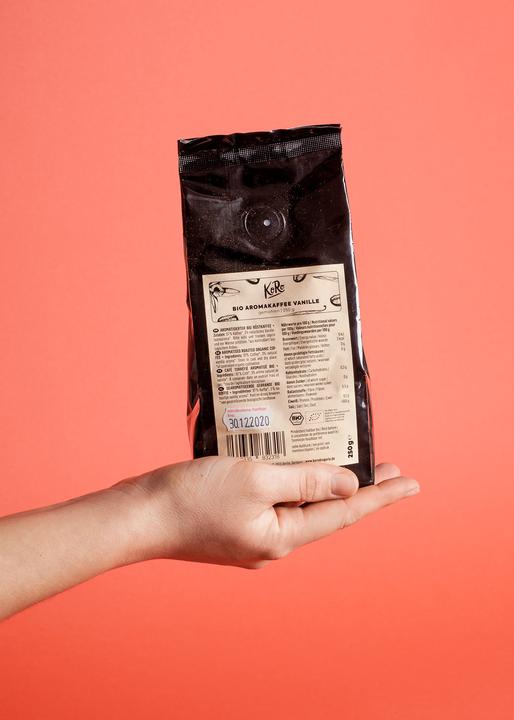 Actual product image KoRo Roasted organic coffee with vanilla flavour, ground (250 g)