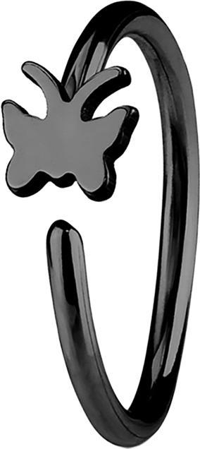 Immagine prodotto Star Piercing Anello micro piercing con farfalla nera (Acciaio chirurgico 316L, senza ottone)