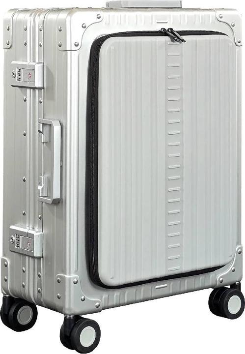 Actual product image Aleon 21" International Carry-On mit Front Flap, Platinum (40 l, Hand luggage (up to 50 litres))