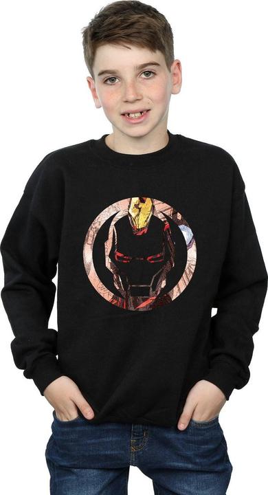 Image du produit Sweatshirt garçon Iron Man Montage Symbol (140, 146)
