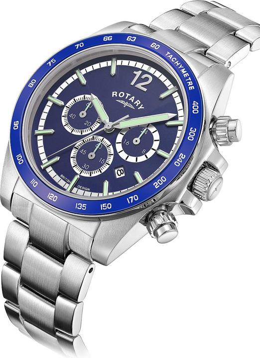 Produktbild Rotary GB05440/05 Henley Chronograph 41mm 10ATM (Chronograph, 41 mm)