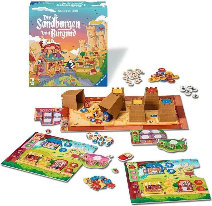 Immagine prodotto Ravensburger 24687 I castelli di sabbia della Borgogna - gioco per bambini dai 5 anni in su per 2-4 persone (Tedesco)
