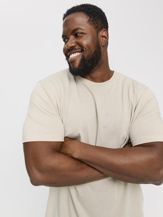 Actual product image Jack & Jones Plus Size Unicoloured T-shirt T-shirt (6XL)