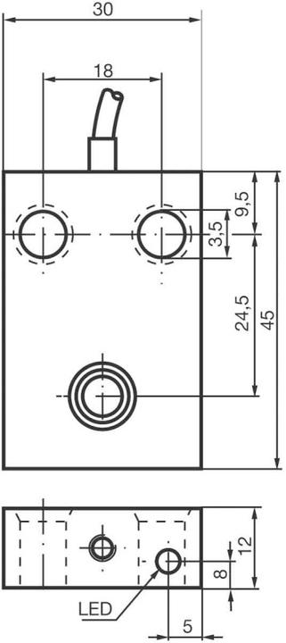 Actual product image Pepperl & Fuchs NJ6-F-E2 Sensor Inductive 024681 (Sensor)