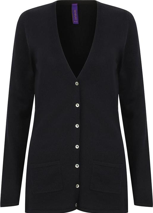 Henbury Strickjacke Mit Vausschnitt