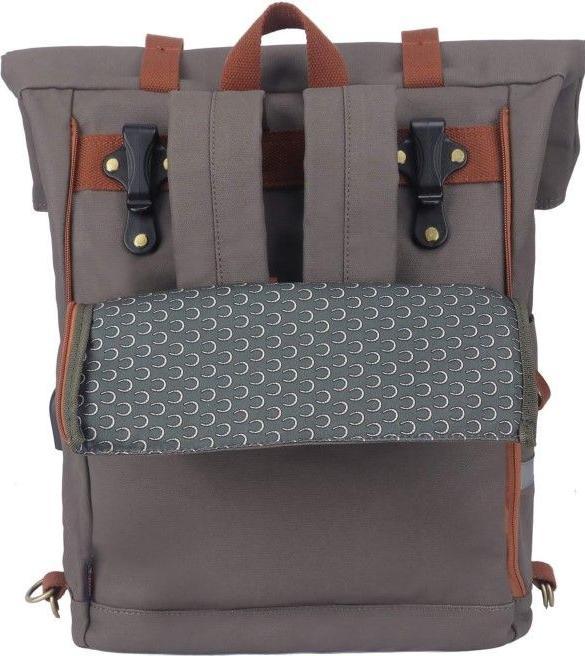 Image du produit Tourbon Sacoche de porte-bagages et sac à dos en toile imperméable pour vélo (18 l, Sacoches)