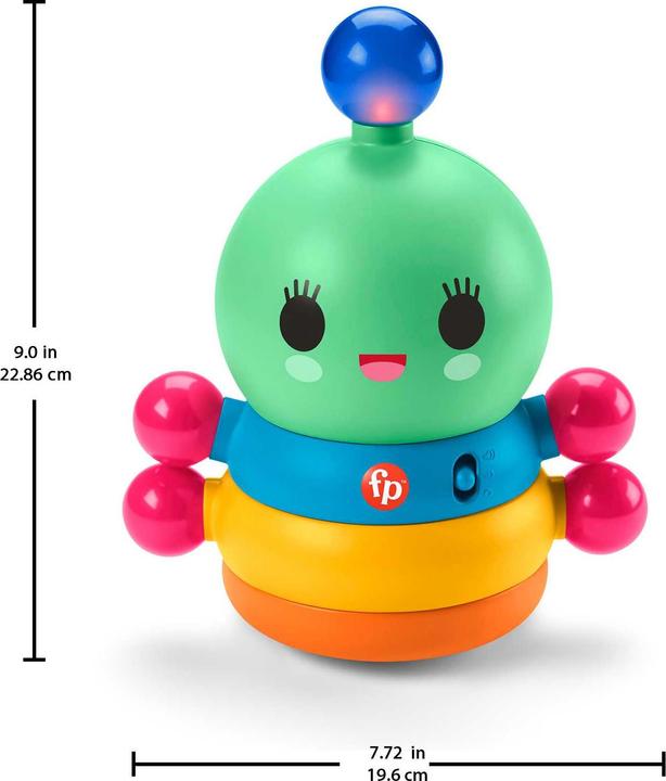 Actual product image Fisher-Price Happy World Dance Dance Rainbow Worm (Multilingual)