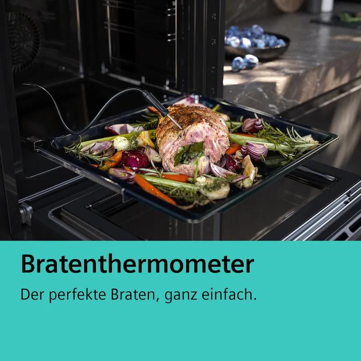 Produktbild Siemens iQ700, Einbau-Backofen, 60 x 60 cm, Schwarz, Edelstahl, HB734GBB1