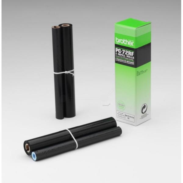 Actual product image Inkadoo Brother PC-72RF Thermal Transfer Roll 144 pages PU=2 Black Brother Fax T 102 72
