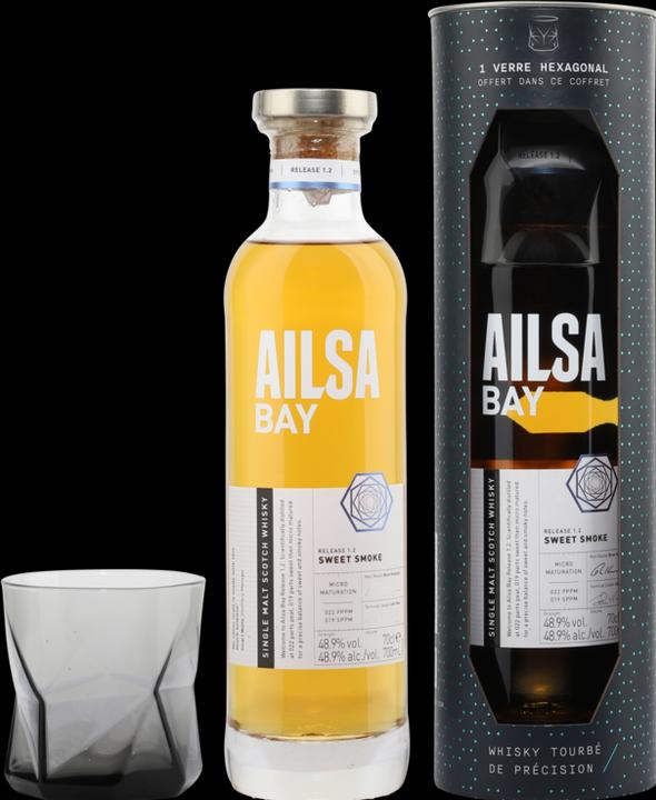 Image du produit Ailsa Bay SWEET SMOKE Single Malt Scotch Whisky Release 1.2 48,9% vol. 0,7l en coffret cadeau avec verre (Single Malt)