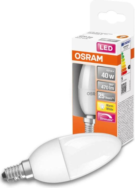 Immagine prodotto Osram Superstar Classic B (E14, 40 W, 470 lm, 1 x, F)